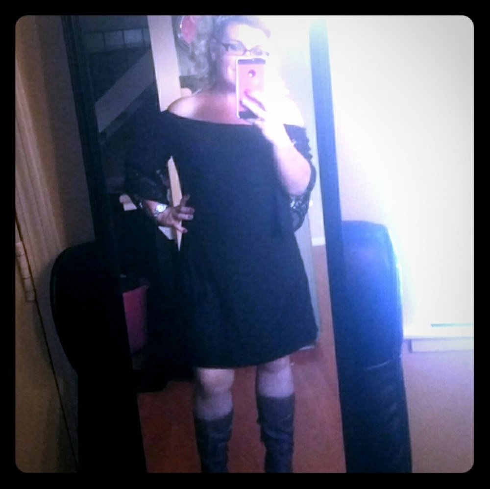 Tacera lace mini dress 3/4 sleeve